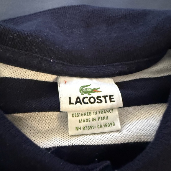 Lacoste Black and White Polo Shirt - Picture 3 of 4